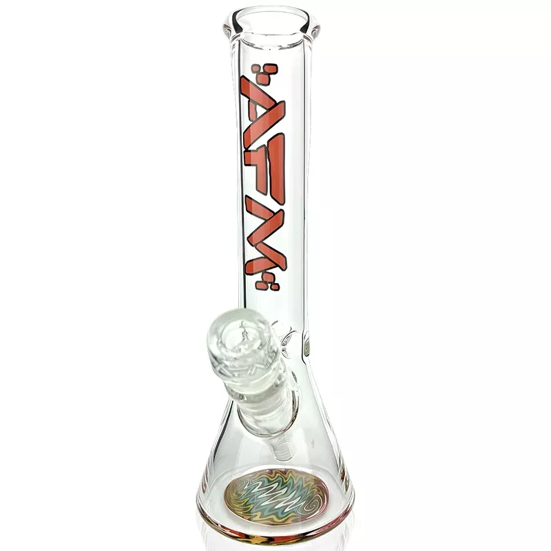 10″ AFM Glass Rasta Clear Glass Mini Beaker Bong
