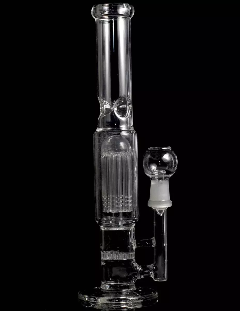 12" 9 Arm Tree Perc Honeycomb Glass Water Pipe