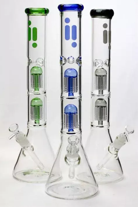 17.5 ” Infyniti Dual 8 tree arms glass water bong