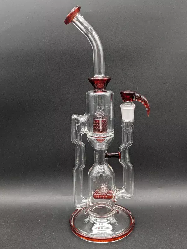 2K Glass 16 ” Dual Perc Capcycler #4 – Red