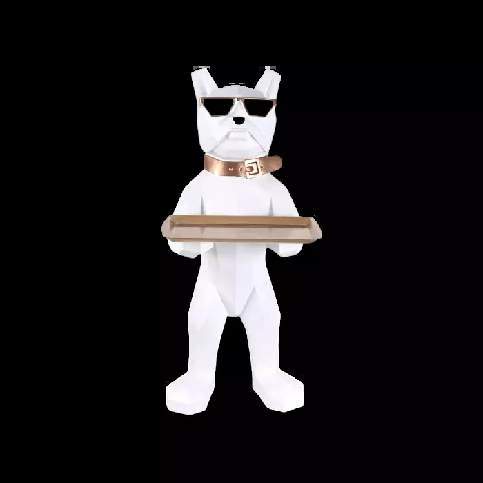 35-Inch Bulldog Figure Hookah