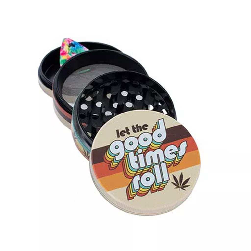4 Piece Metal Grinder Let The Good Times Roll