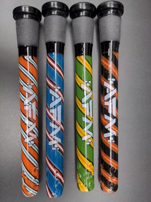 AFM Glass 5 ” Twisted Color Downstems