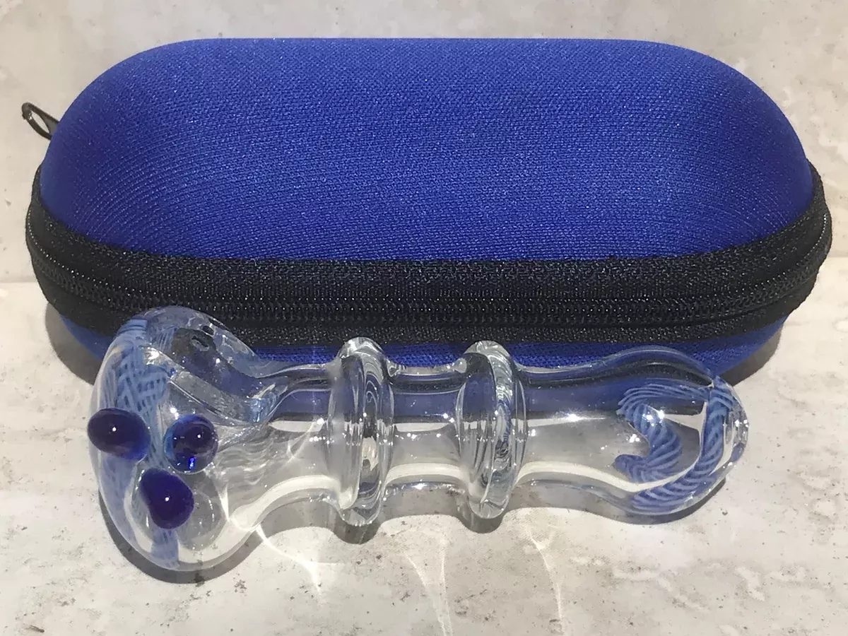 Best Handmade 3.5" Glass Hand Pipe w/Zipper Padded Pouch