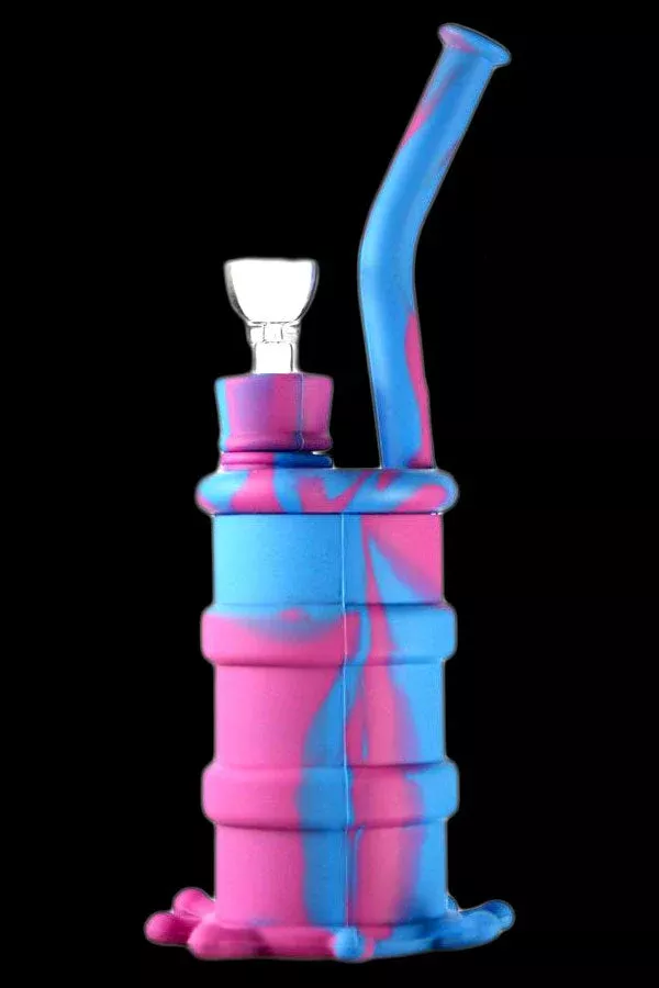 "Big Oil" Oil Barrel Silicone Water Pipe