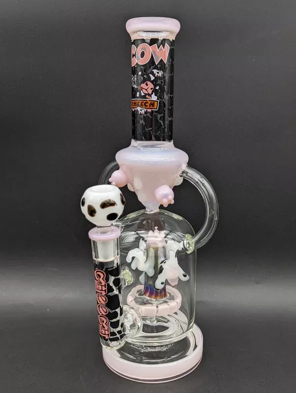 Cheech Glass – 12 ” Moo Juice Rig Water Pipe