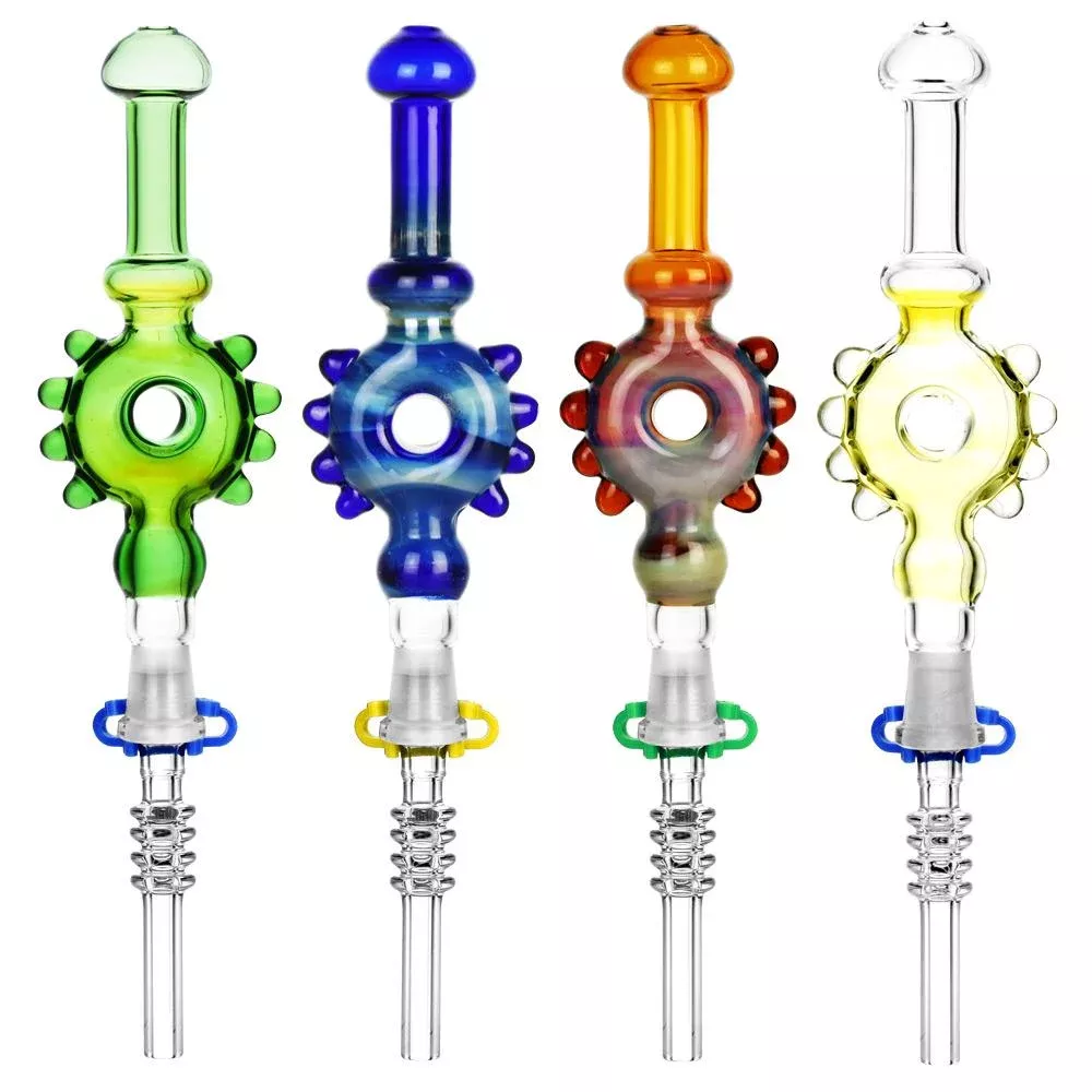 "D'Oh!" 7.5 Inch Studded Donut Dab Straw