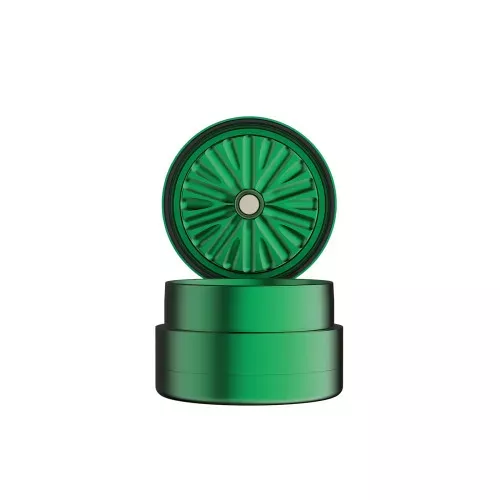 Flower Mill – Next-Gen Standard 2″ 3-Piece Grinder, Green