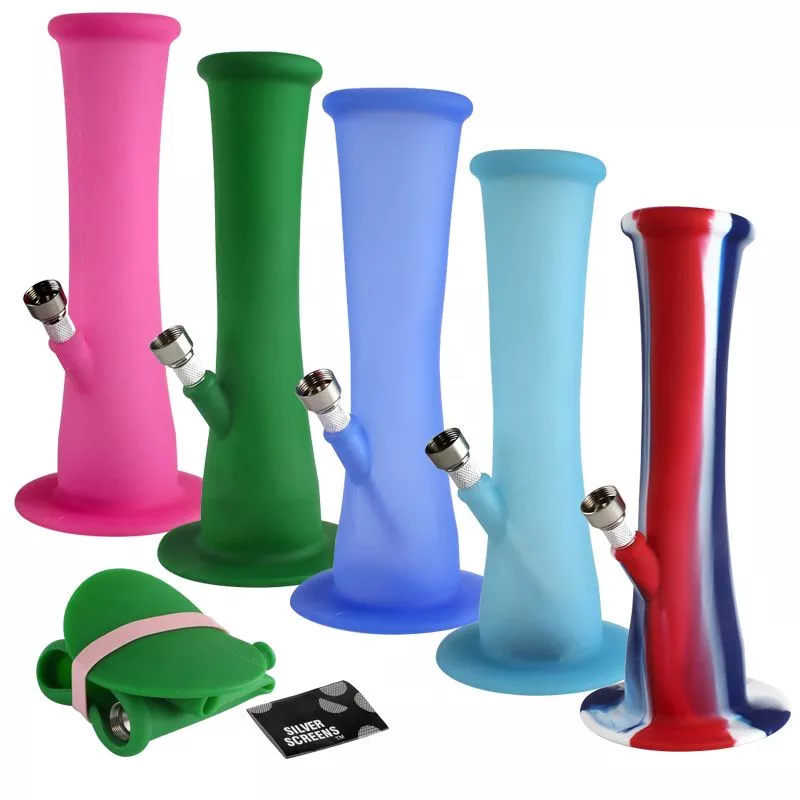 Folding Silicone Water Pipe – 8.5″ • 50% off