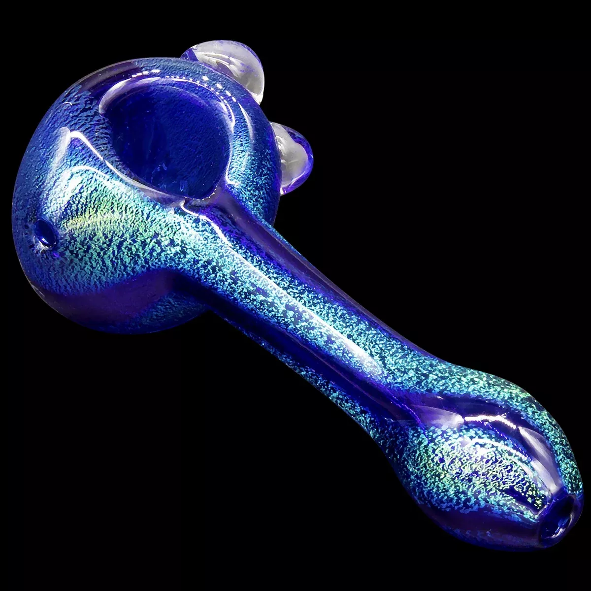 "Galactic Storm" Full Dichro Spoon Hand Pipe