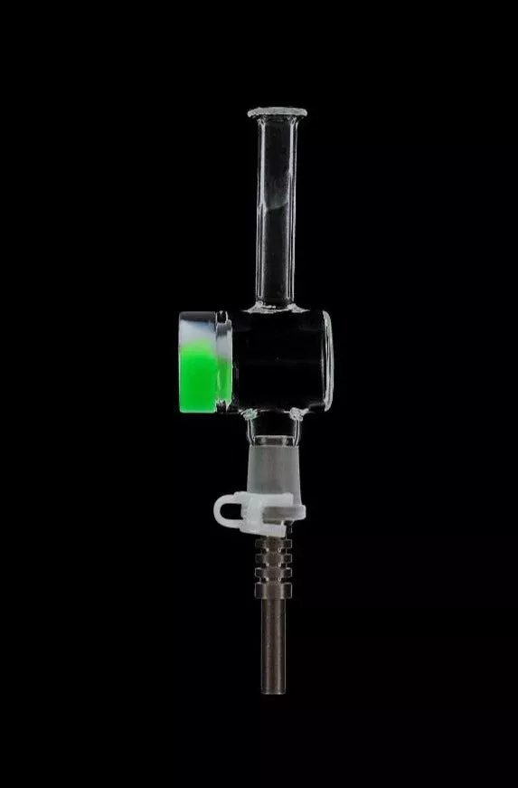 Glass Nectar Collector with Silicone Reclaim Catcher
