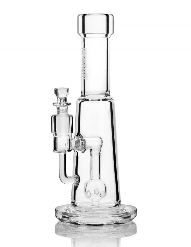 GRAV 8" Small Straight Base Orb Perc Water Pipe