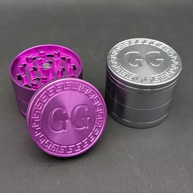 Greek Glass 4 Piece Metal Grinders