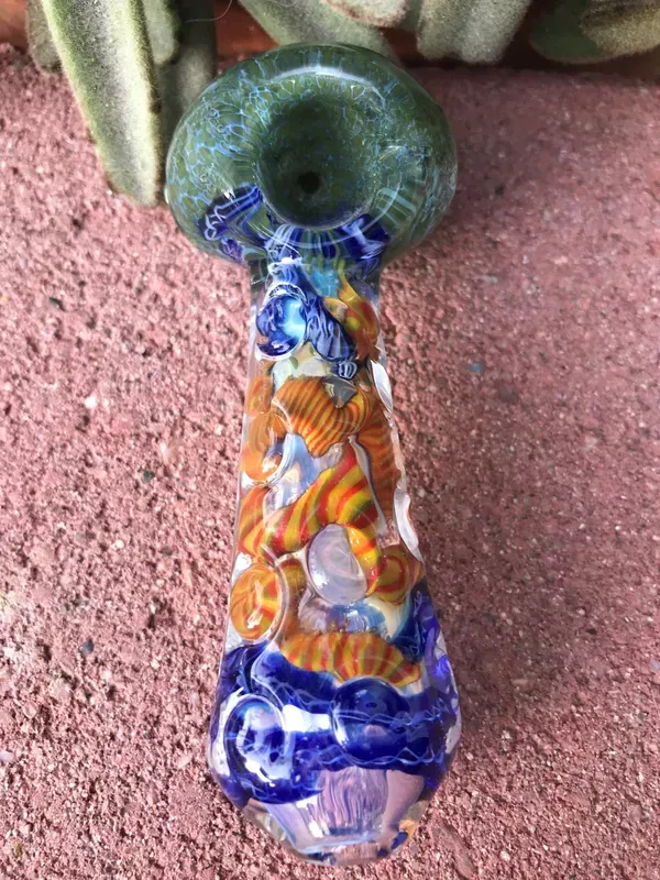 Handmade & Unique 4" Best Hand Pipe w/Zipper Padded Pouch - Last one!