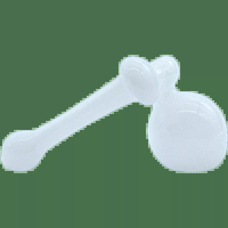 "Ivory Sidecar" Glass Sidecar Bubbler Pipe
