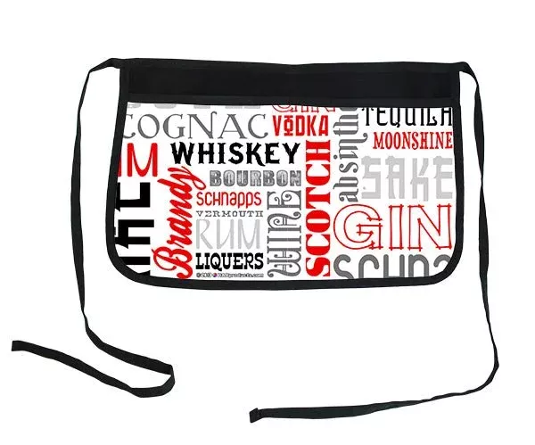 “Liquor Names” Two-Pocket Kolorcoat™ Server Apron