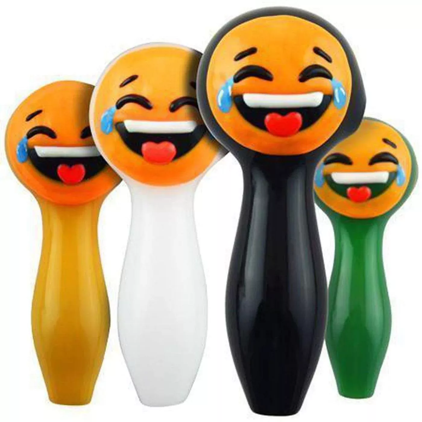 Long Funny Characters Design Hand Pipes Assorted Colors