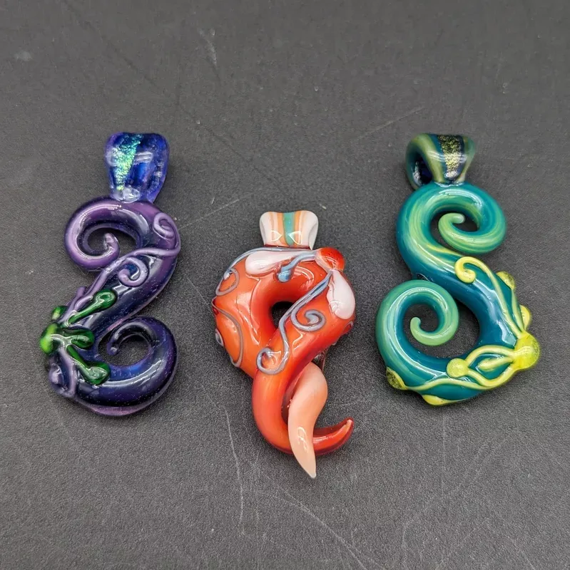 Lyric – Tentacle Swirl Glass Pendants