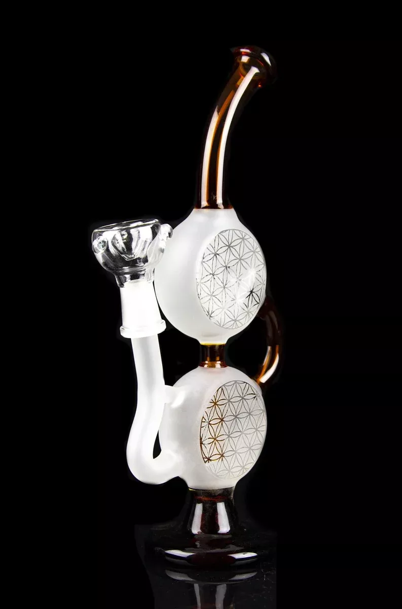 "The Mad Hatter" Dual Discs Water Pipe