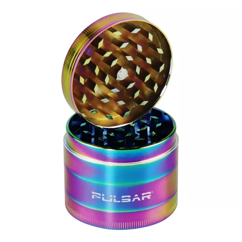 Pulsar Anodized Zinc Grinder | 4pc | 2.2 ” | Chameleon
