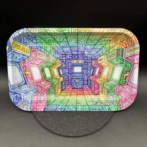 Pulsar Metal Rolling Tray | Arcade Madness | 11"x7"