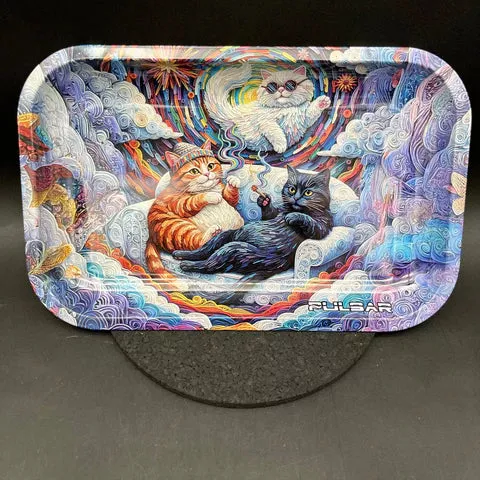 Pulsar Metal Rolling Tray | Couch Cats | 11"x7"