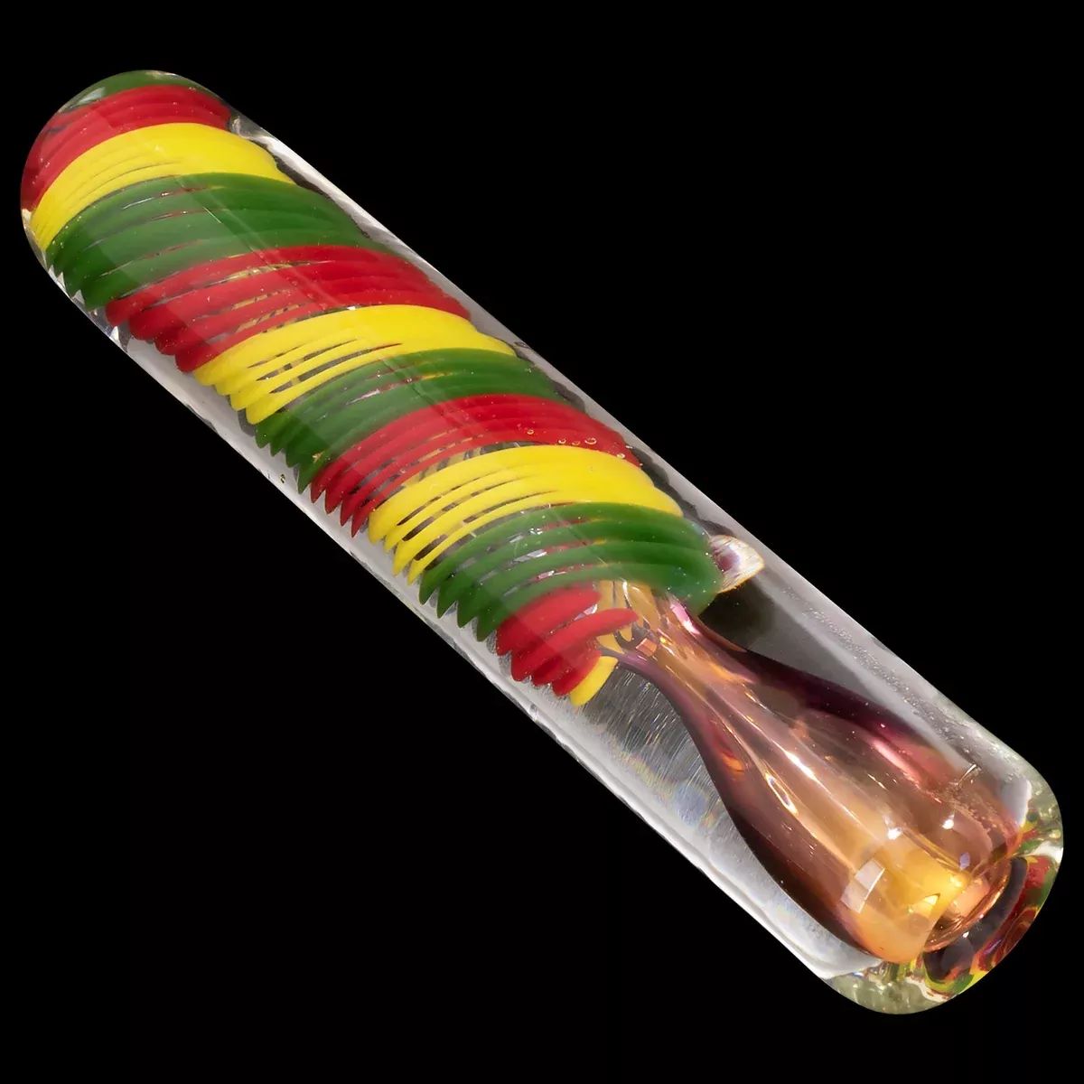 "Rasta Twister" Chillum Pipe