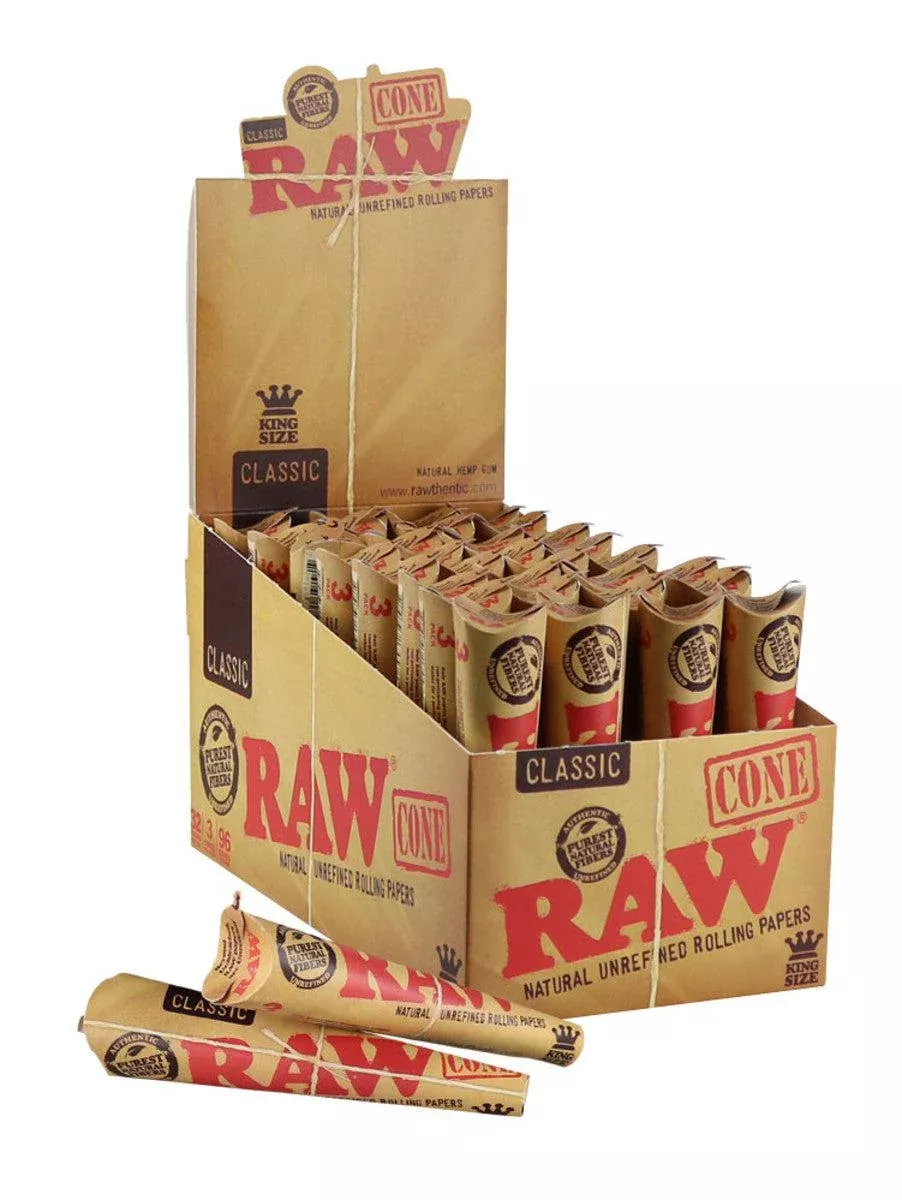 RAW Classic Pre-rolled Cones – King Size