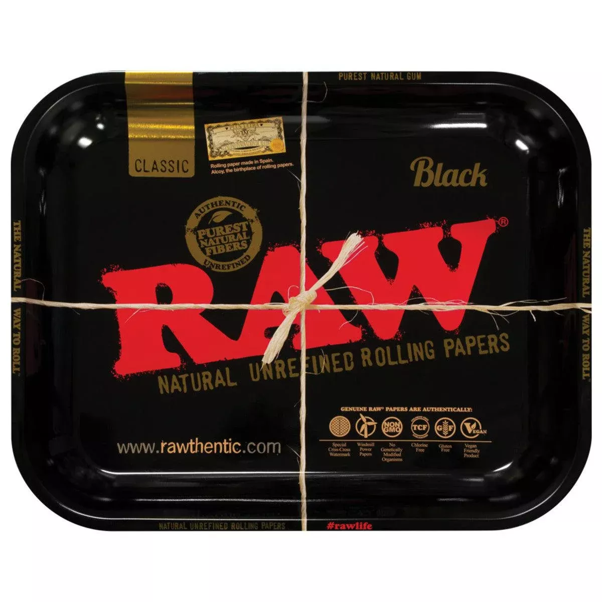 RAW High Seeded Steel Rolling Tray - 2 Sizes