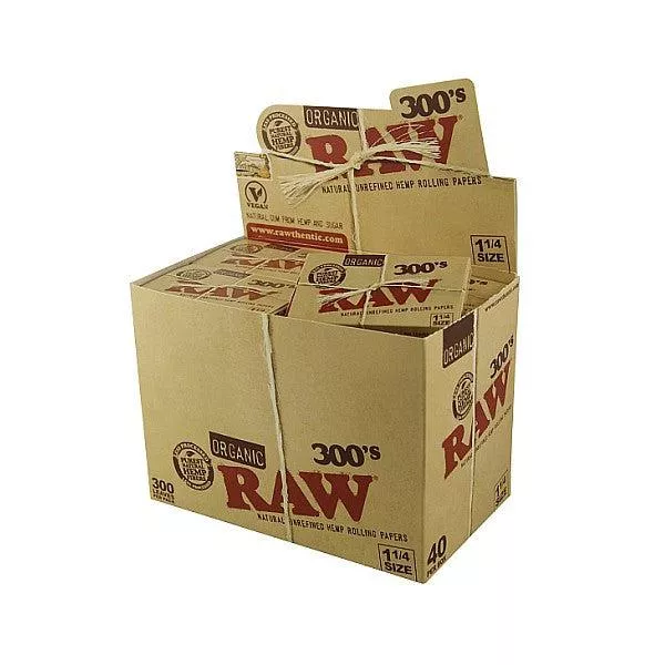 RAW Organic Hemp 300 Rolling Papers