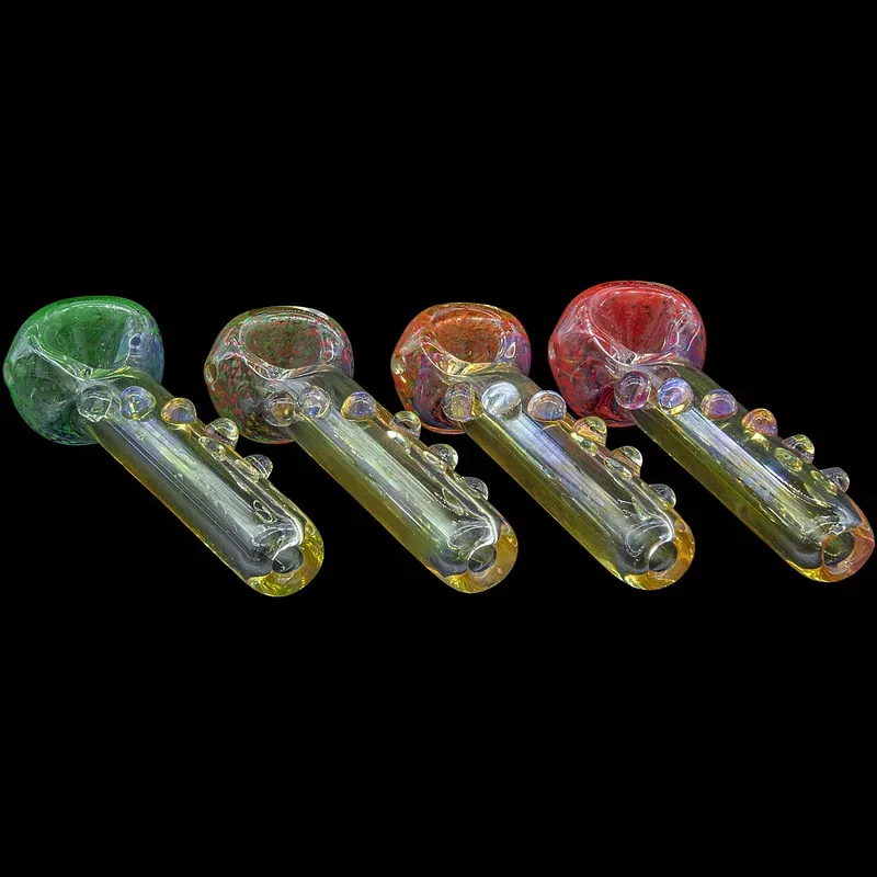 "Razorback" Silver Fumed Mini Spoon (Various Colors)