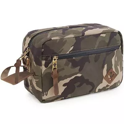 Revelry The Stowaway – Smell Proof Toiletry Kit – Camo Brown