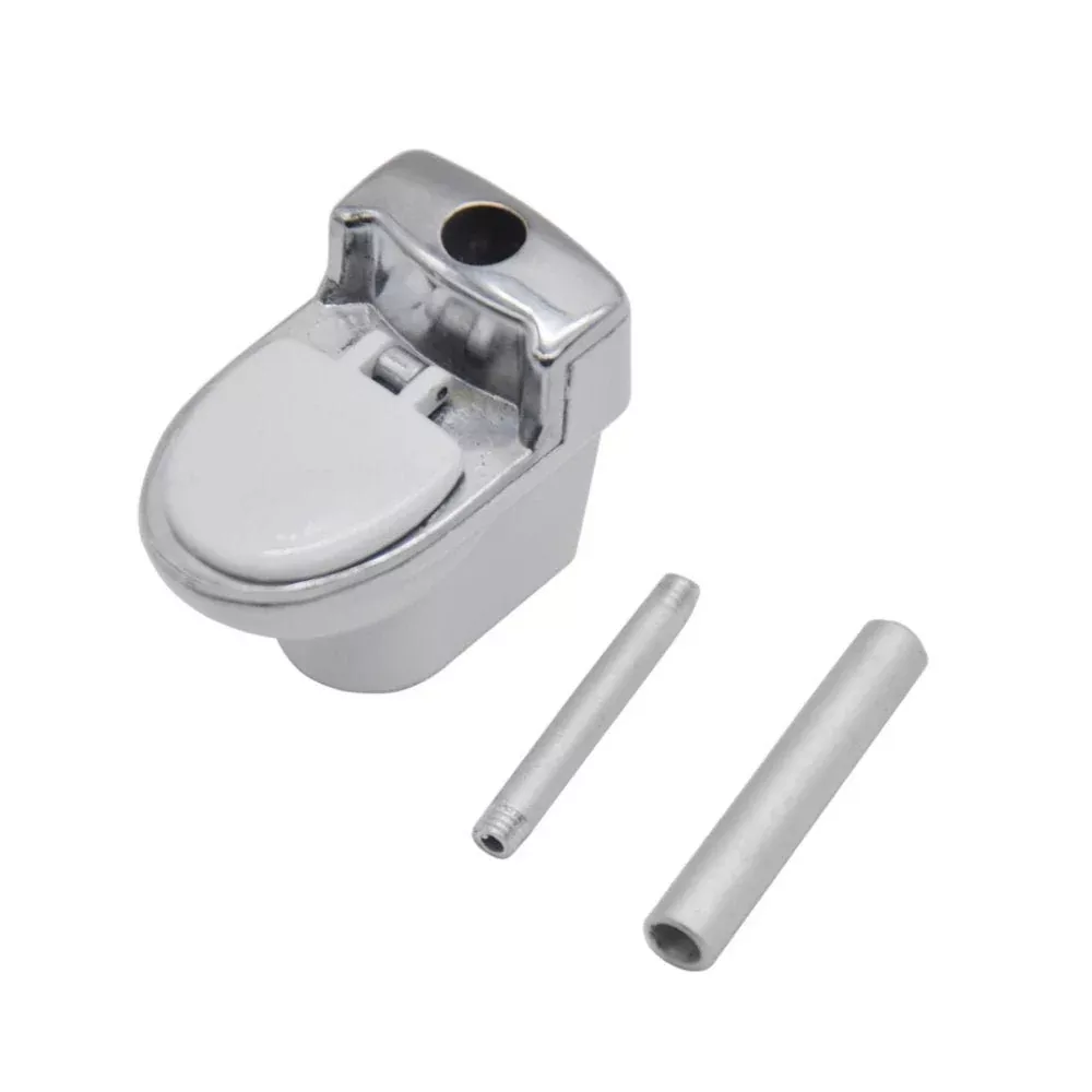 Toilet Bowl Metal Tobacco Hand Pipe