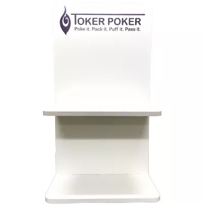 Toker Poker POP Display | White