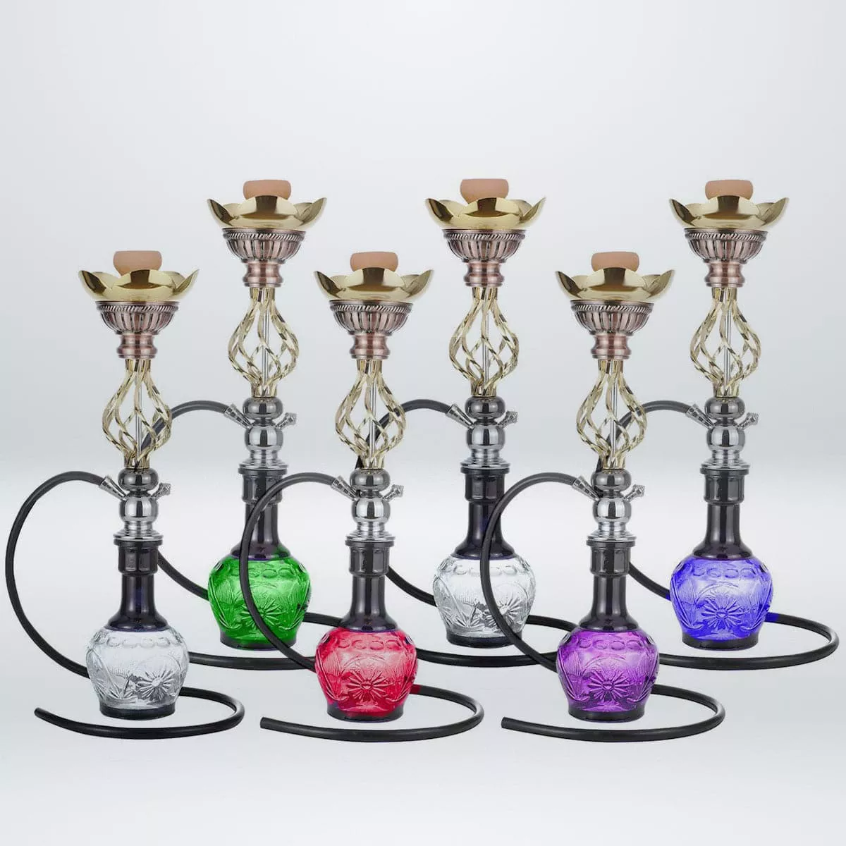 Twist wrought hookah 27"