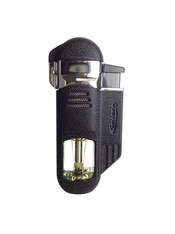 VECTOR – Torpedo Quadruple Flame Torch Lighter – Black Crackle Matte