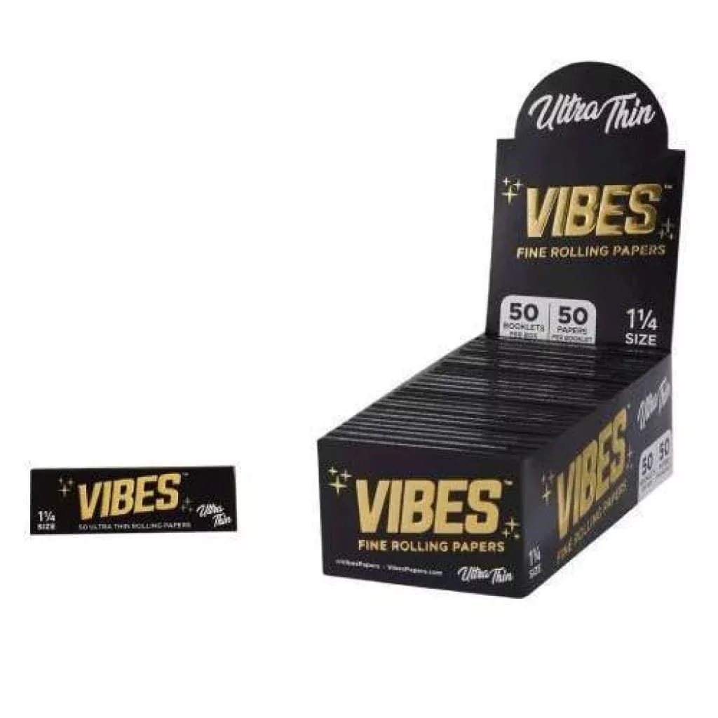 Vibes Rolling Papers Ultra Thin for Dry Herbs