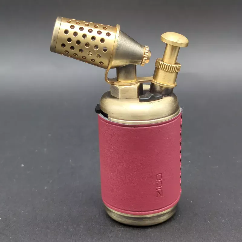 Zico Retro Single Flame Torch Lighter | 3.9 ” | Red