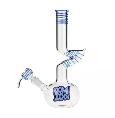 Zoom Zoom The Navigator 12 Inch Water Pipe with 14mm Herb Bowl Blue