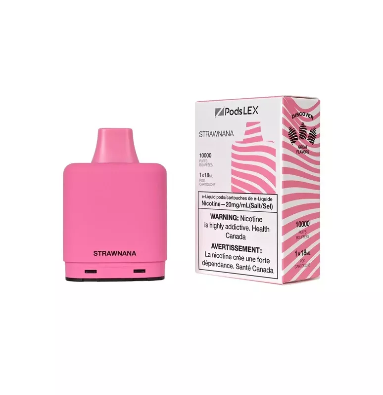 ZPODS LEX Pod System – 10K Puff Vape Pods – Strawnana